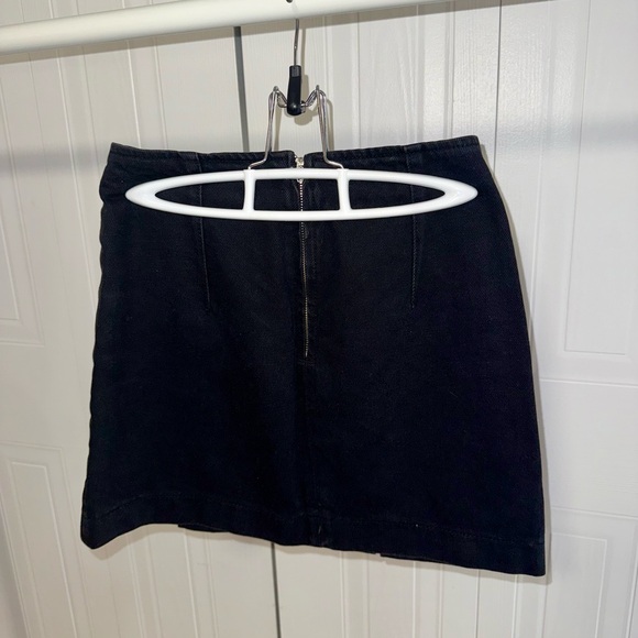 Black lace up mini skirt with zipper #goth #grunge #topshop - Picture 3 of 3